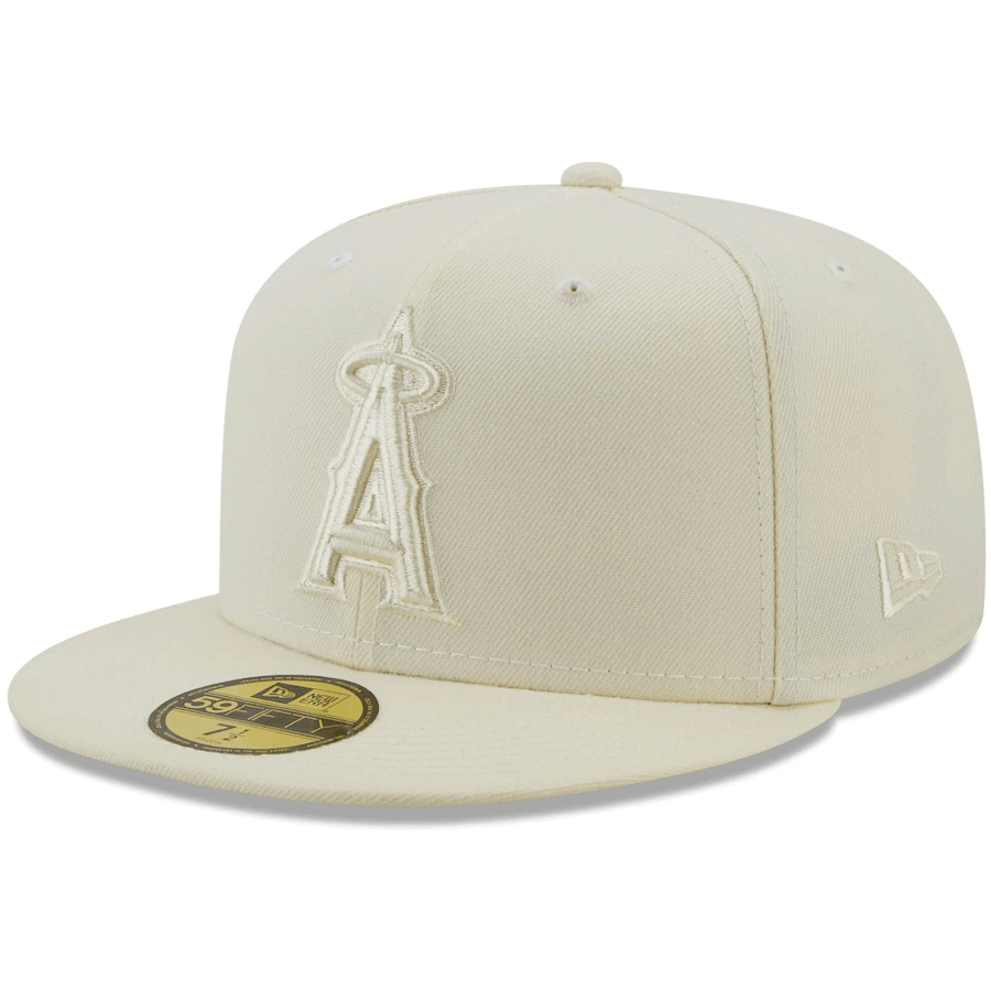 New Era Los Angeles Angels Cream 59Fifty Fitted Hat