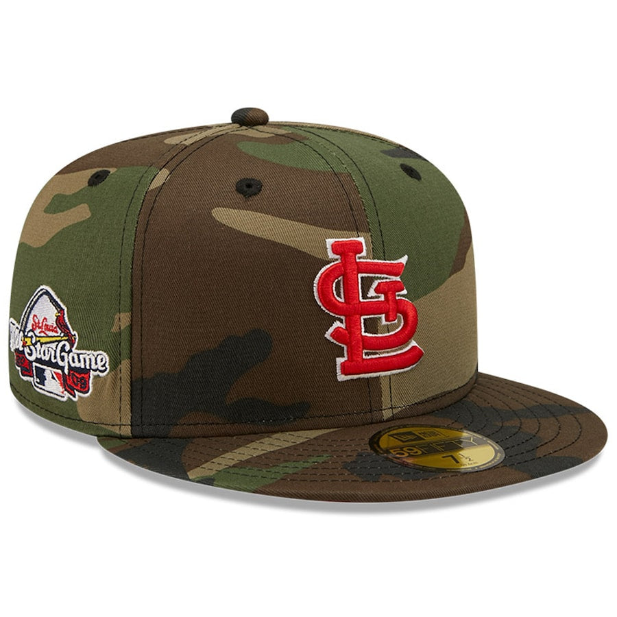 New Era Camo St. Louis Cardinals 2009 MLB All-Star Game Patch Woodland Undervisor 59FIFTY Fitted Hat