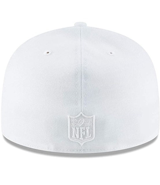 New Era Minnesota Vikings White on White 59FIFTY Fitted Hat
