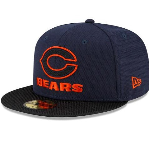 New Era Chicago Bears NFL Sideline Road 2021 Navy Blue 59FIFTY Fitted Hat