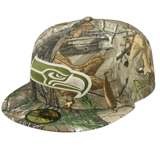 New Era Seattle Seahawks Realtree Camo 59FIFTY Fitted Hat