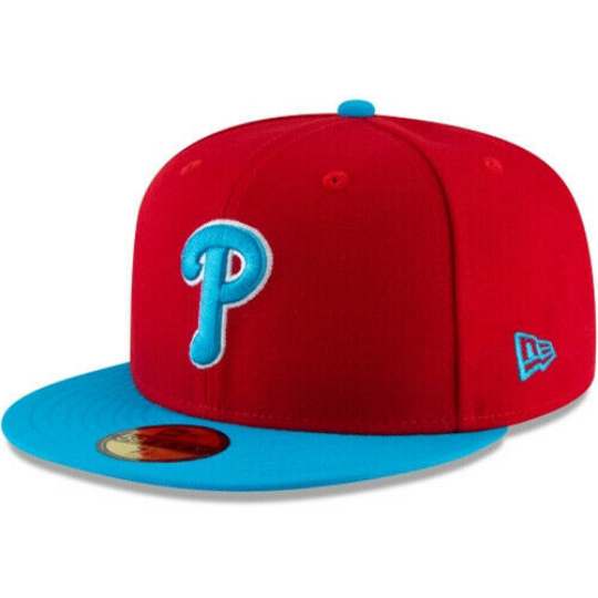 New Era Philadelphia Phillies Red/baby Blue 2018 Little League Classic Patch 59FIFTY Fitted Hat