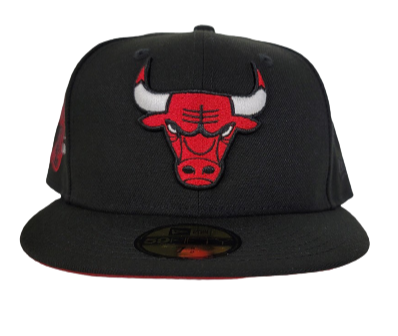 New Era Chicago Bulls Black/Red Bottom 6X Champions 59Fifty Fitted Hat