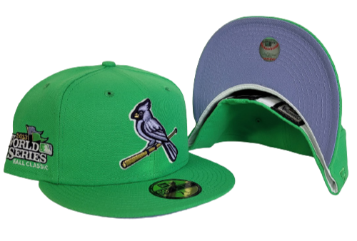 New Era Apple Green St. Louis Cardinals Lavender Bottom 2013 World Series 59Fifty Fitted Hat