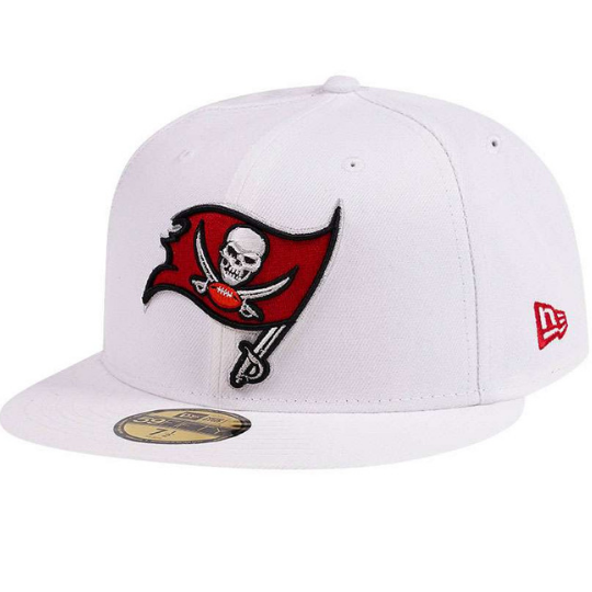 New Era Tampa Bay Buccaneers White/Red 59FIFTY Fitted Hat