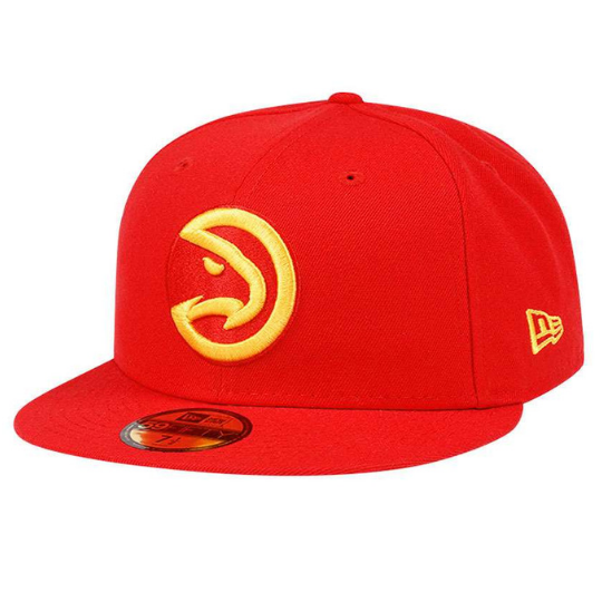 New Era Atlanta Hawks Red & Gold Edition 59FIFTY Fitted Hat