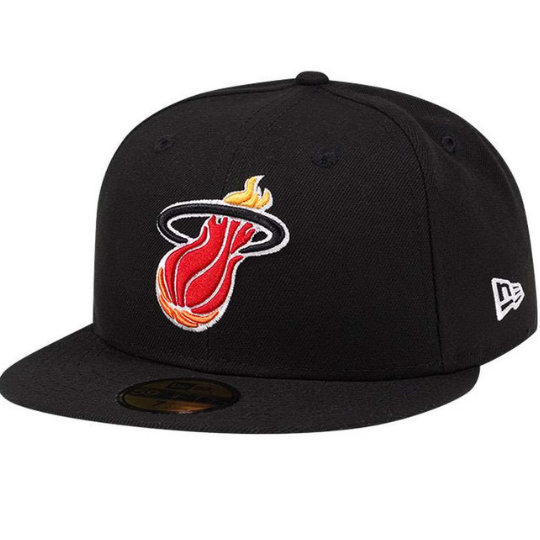 New Era Miami Heat Black & Red 59FIFTY Fitted Hat