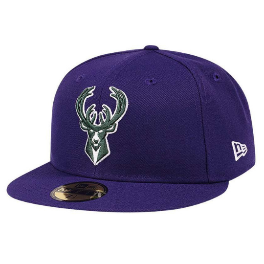 New Era Milwaukee Bucks Purple / Black 59FIFTY Fitted Hat