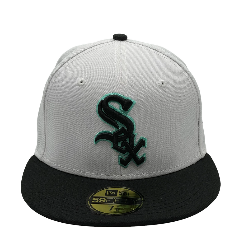 New Era Chicago White Sox White/Teal 2-Tone Color Pack 2022 59FIFTY Fitted Hat