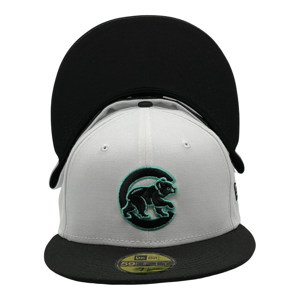 New Era Chicago Cubs White/Teal 2-Tone Color Pack 2022 59FIFTY Fitted Hat