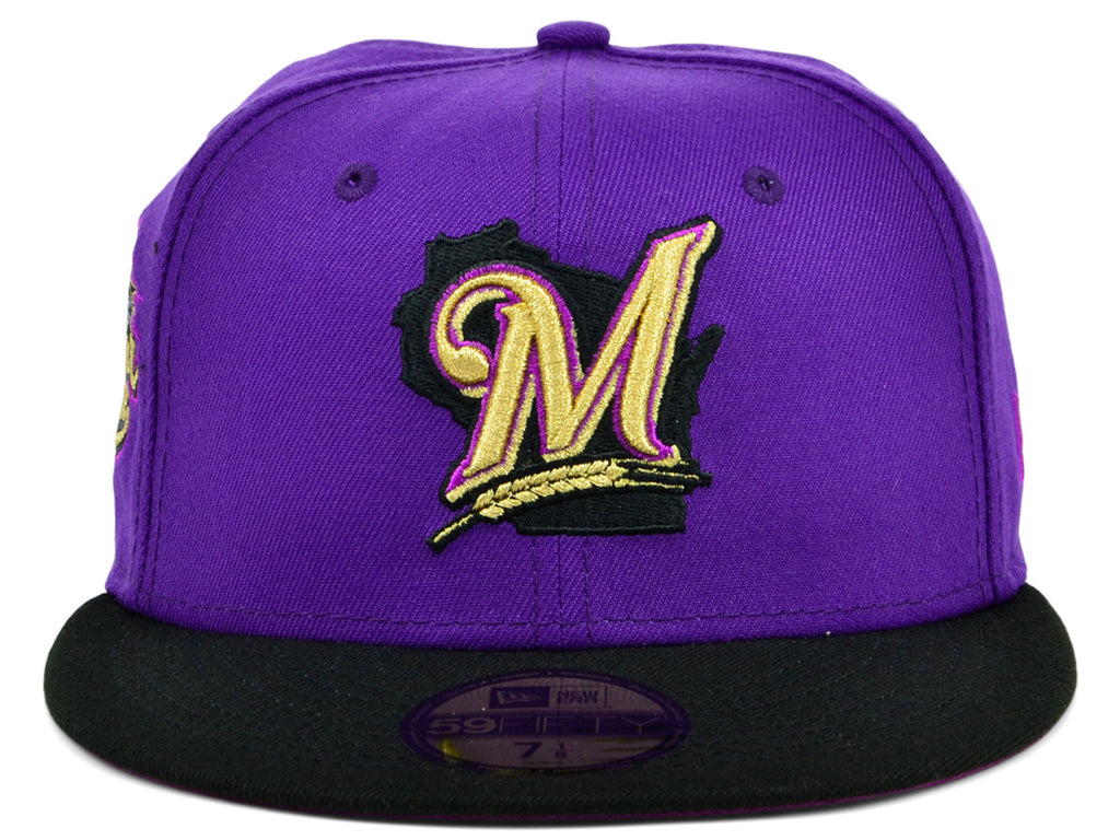 New Era x Lids HD  Milwaukee Brewers Crown Royal 2022 59FIFTY Fitted Hat