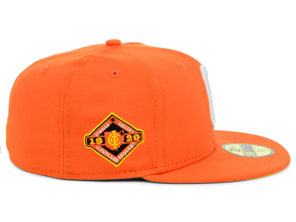 New Era x Lids HD  Cleveland Indians 2022 Candy Corn 59FIFTY Fitted Cap