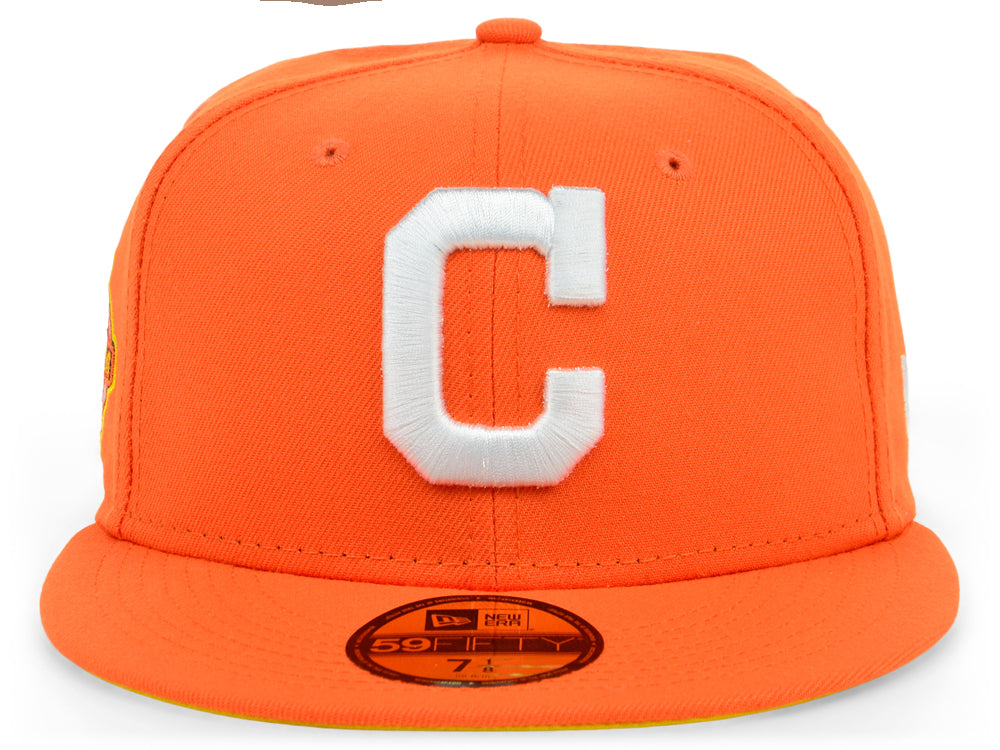 New Era x Lids HD  Cleveland Indians 2022 Candy Corn 59FIFTY Fitted Cap