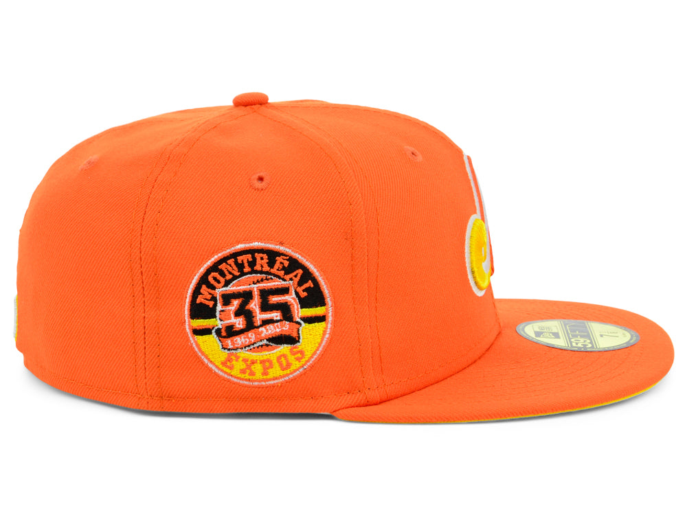 New Era x Lids HD  Montreal Expos 2022 Candy Corn 59FIFTY Fitted Cap