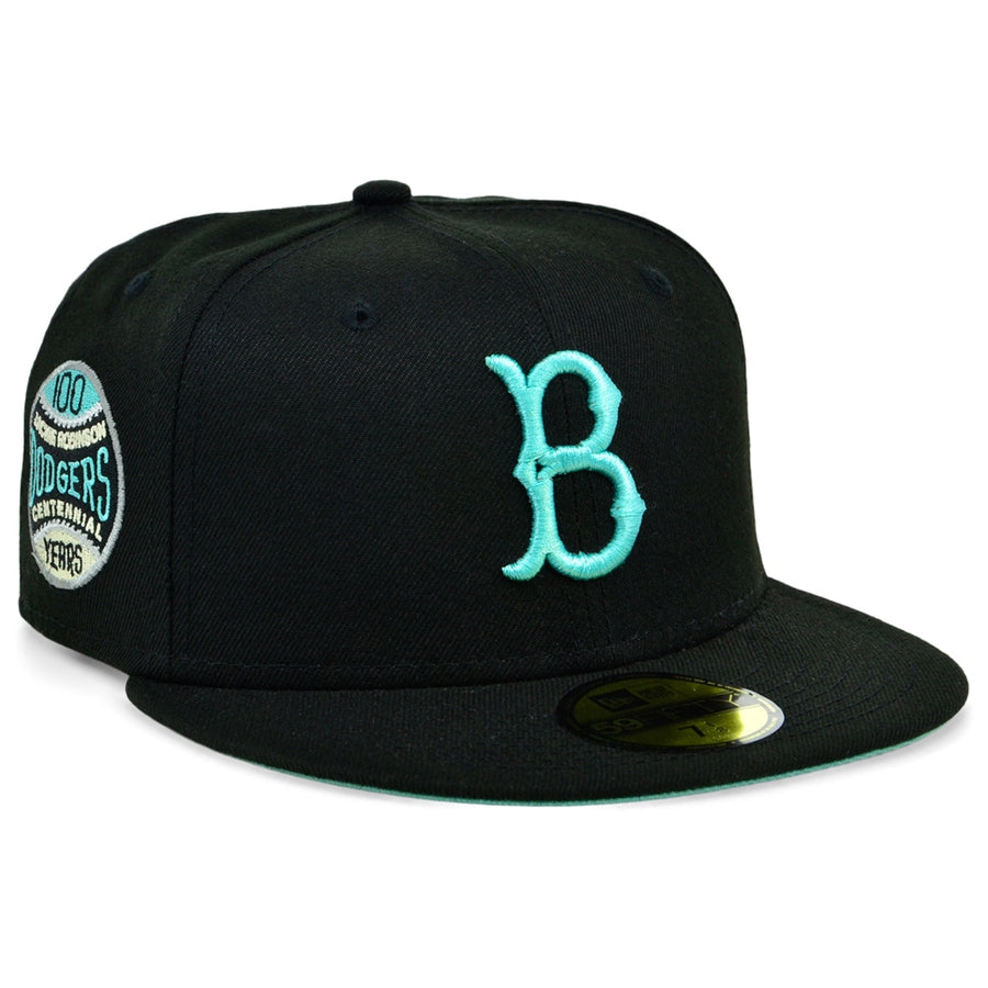 New Era x Lids HD Brooklyn Dodgers Black/Mint 2022 59FIFTY Fitted Cap