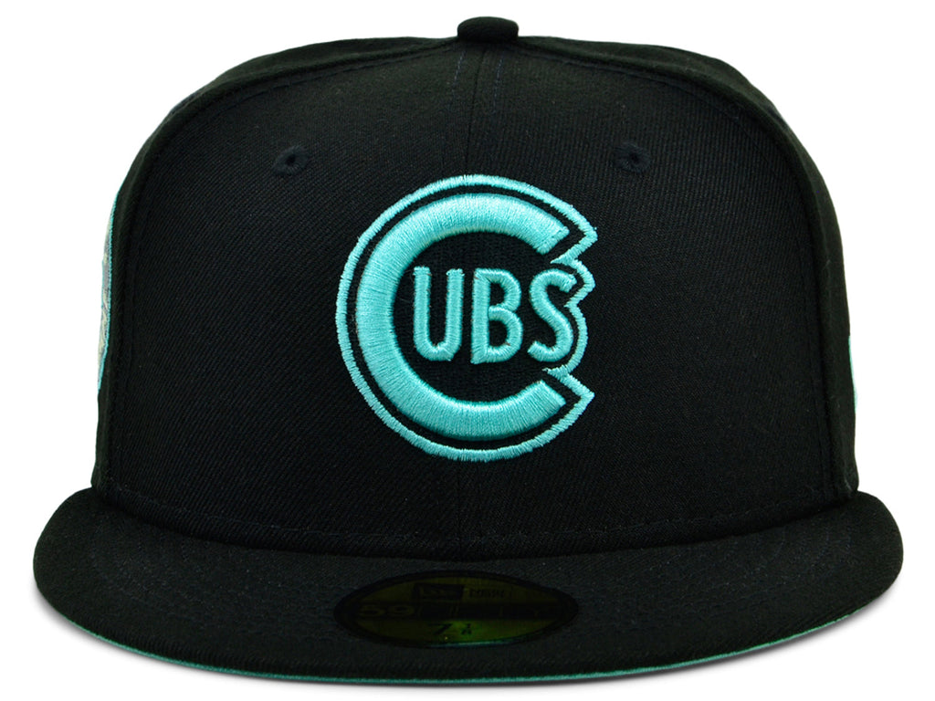 New Era x Lids HD Chicago Cubs Black/Mint 2022 59FIFTY Fitted Cap