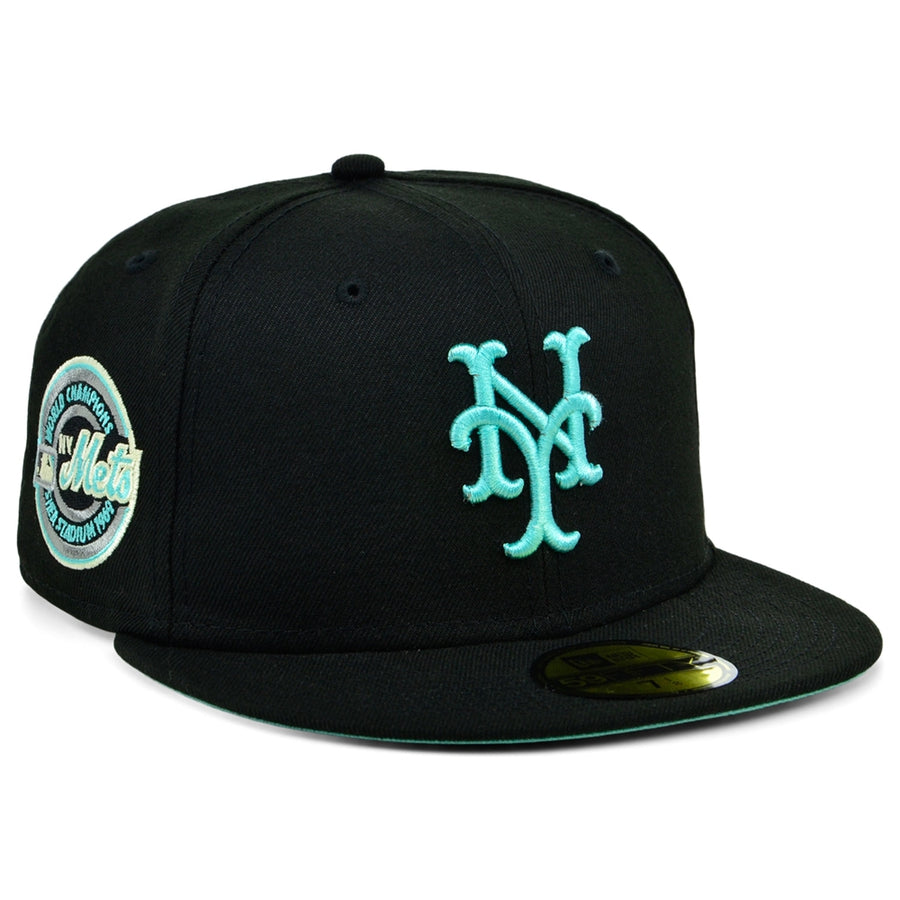 New Era x Lids HD New York Mets Black/Mint 2022 59FIFTY Fitted Cap