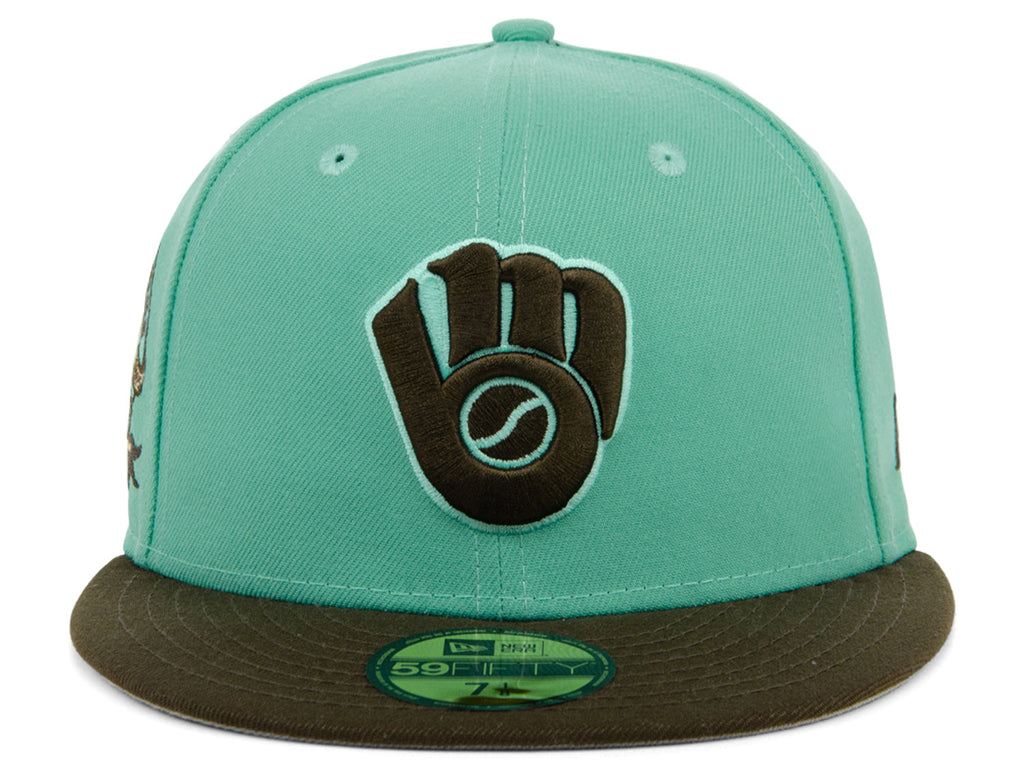 New Era x Lids HD  Milwaukee Brewers Ice Cream Chocolate Mint 2022 59FIFTY Fitted Cap
