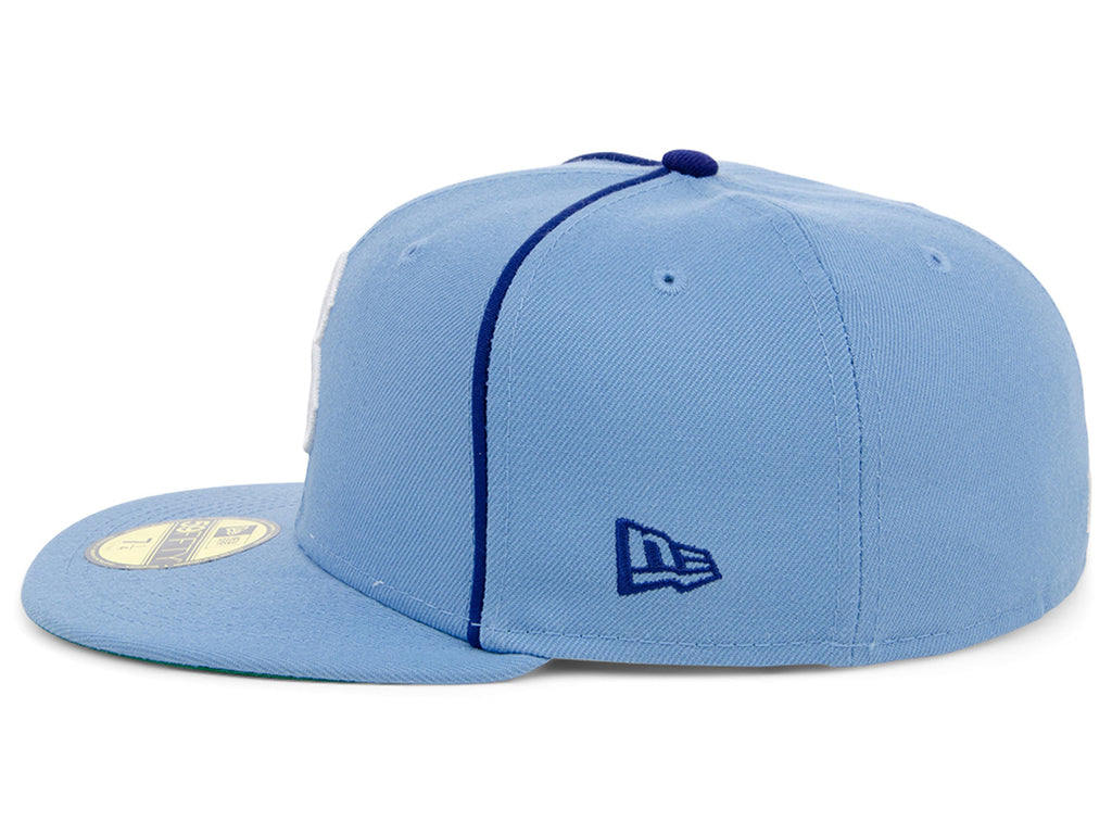 New Era x Lids HD  Brooklyn Dodgers Powder Blue Pipe 2022 59FIFTY Fitted Cap