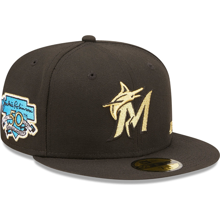 New Era x Lids HD Miami Marlins Thank You Jackie 2.0 59FIFTY Fitted Cap