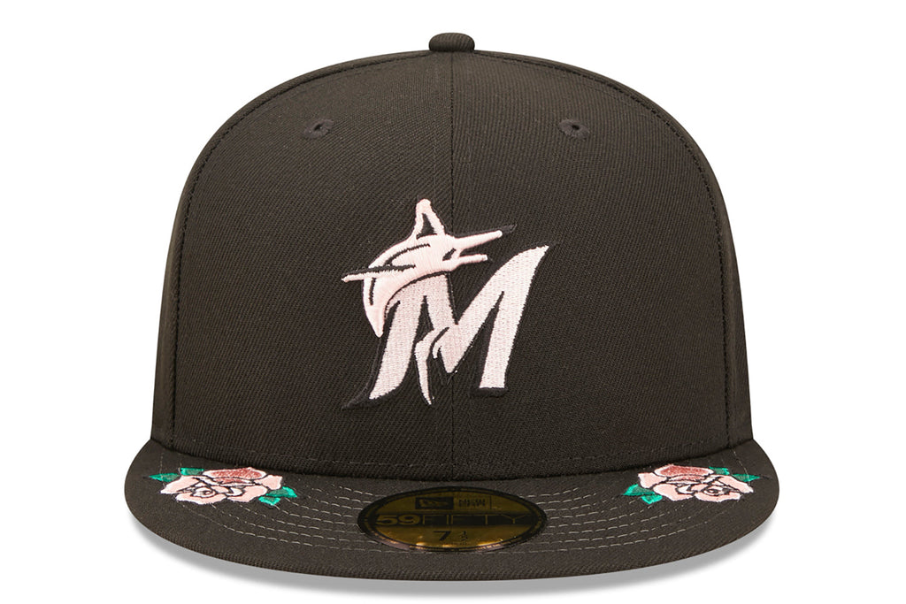New Era x Lids HD Miami Marlins Double Rose 59FIFTY Fitted Cap