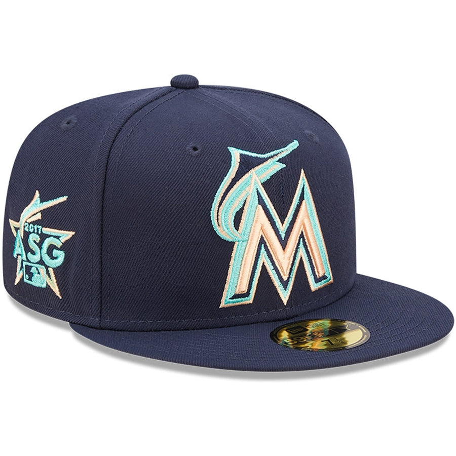 New Era x Lids HD  Miami Marlins Oceanside Peach 2022 59FIFTY Fitted Cap