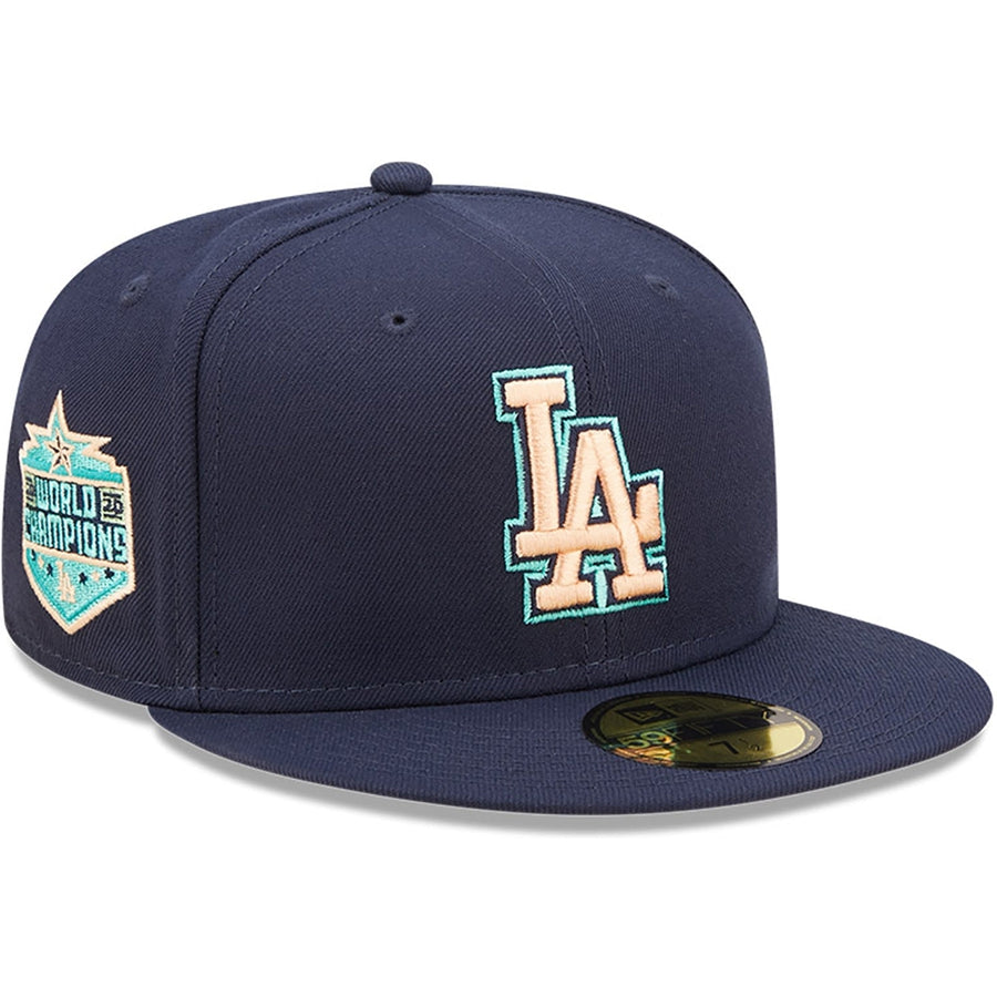 New Era x Lids HD  Los Angeles Dodgers Oceanside Peach 2022 59FIFTY Fitted Cap