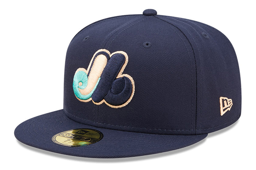 New Era x Lids HD  Montreal Expos Oceanside Peach 2022 59FIFTY Fitted Cap