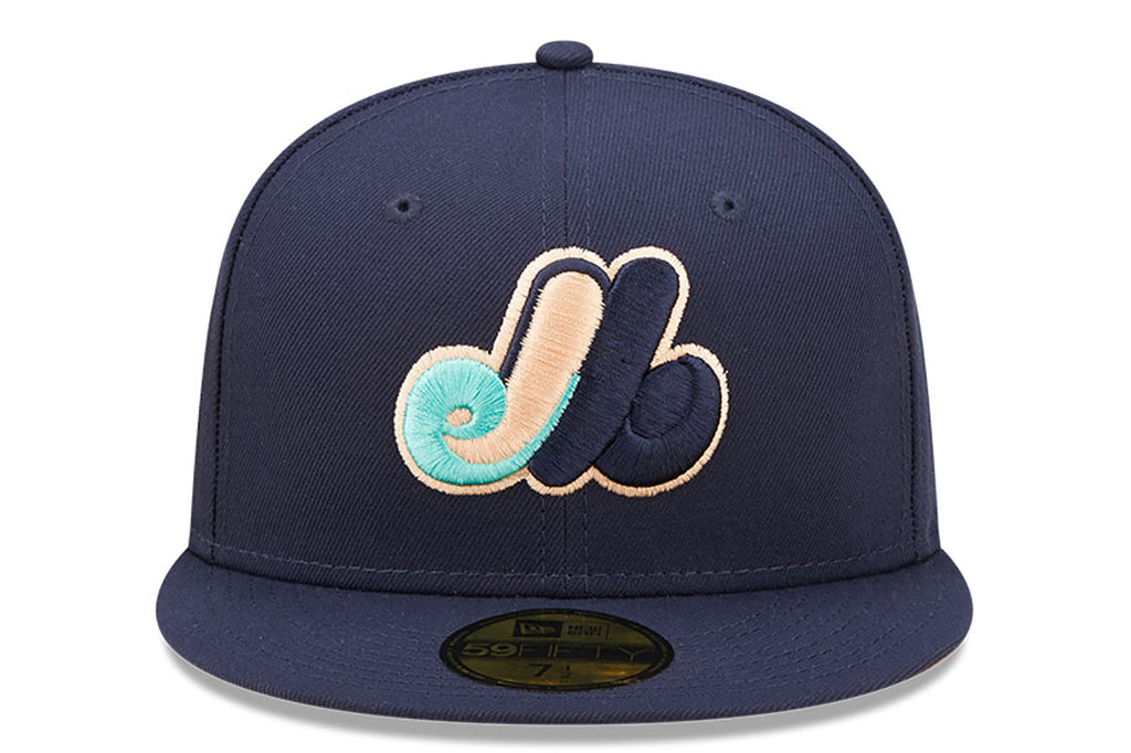 New Era x Lids HD  Montreal Expos Oceanside Peach 2022 59FIFTY Fitted Cap