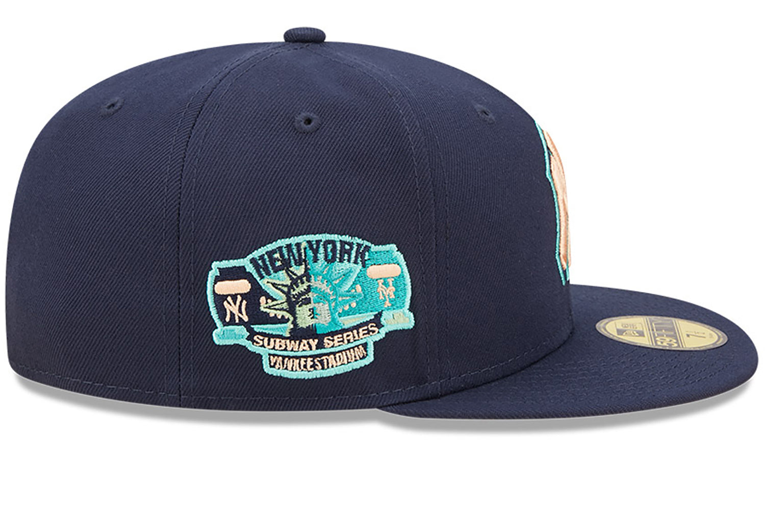 New York Baseball Hat Oceanside Blue New Era 59FIFTY Fitted Oceanside Blue / White / 7 1/8