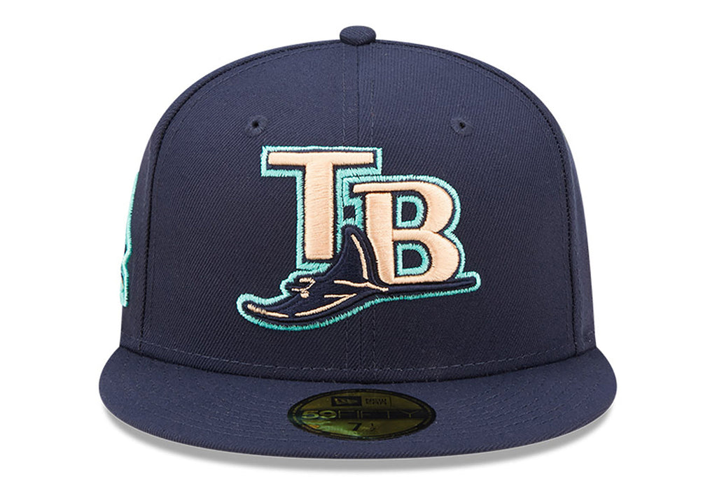 New Era x Lids HD  Tampa Bay Rays Oceanside Peach 2022 59FIFTY Fitted Cap