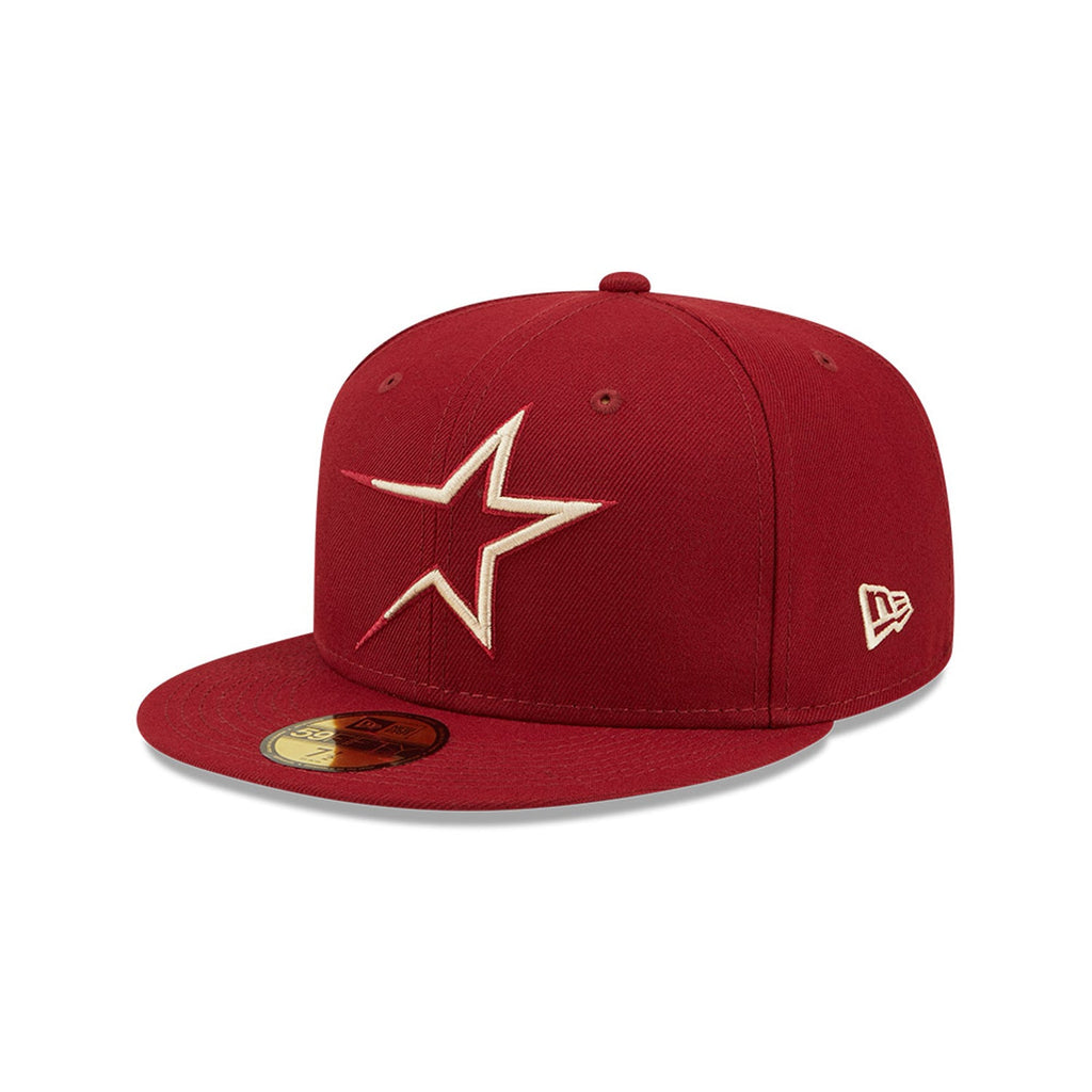 New Era x Lids HD  Houston Astros Cardinal Sunshine 2022 59FIFTY Fitted Cap