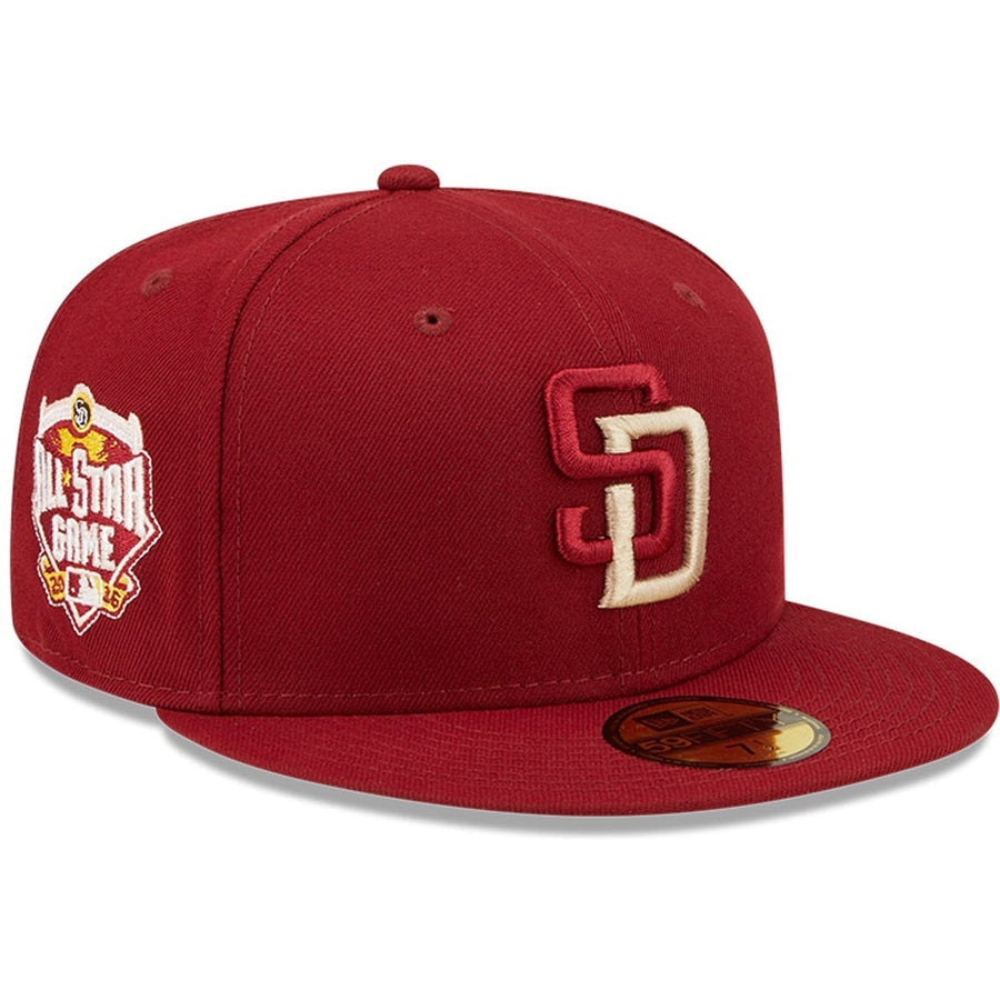 New Era x Lids HD  San Diego Padres Cardinal Sunshine 2022 59FIFTY Fitted Cap