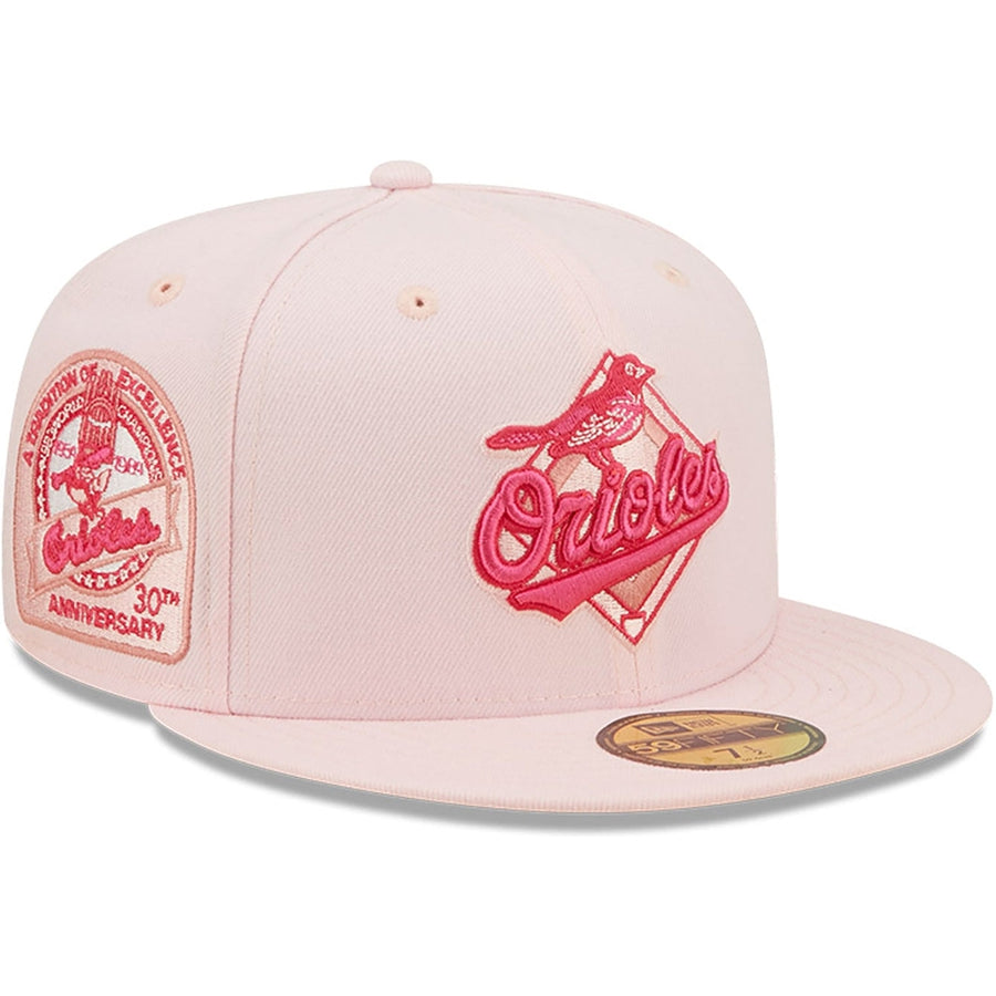 New Era x Lids HD  Baltimore Orioles Pink 2022 B-MORE 59FIFTY Fitted Cap