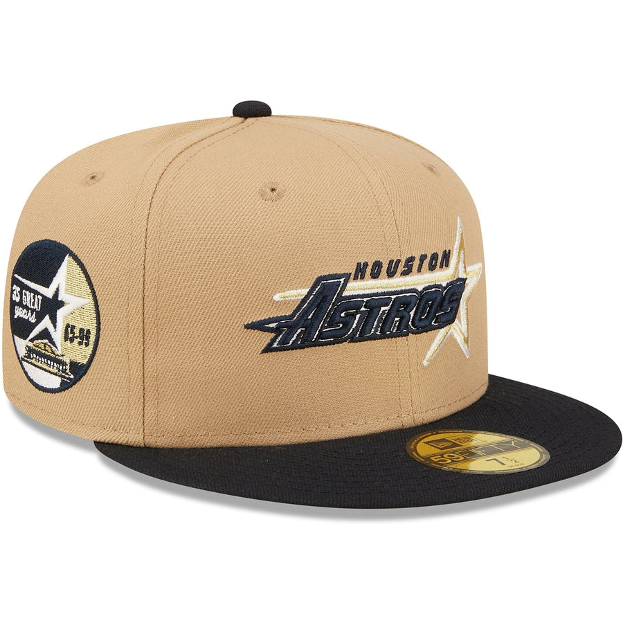 New Era x Lids HD  Houston Astros Classic Camel 2022 59FIFTY Fitted Cap