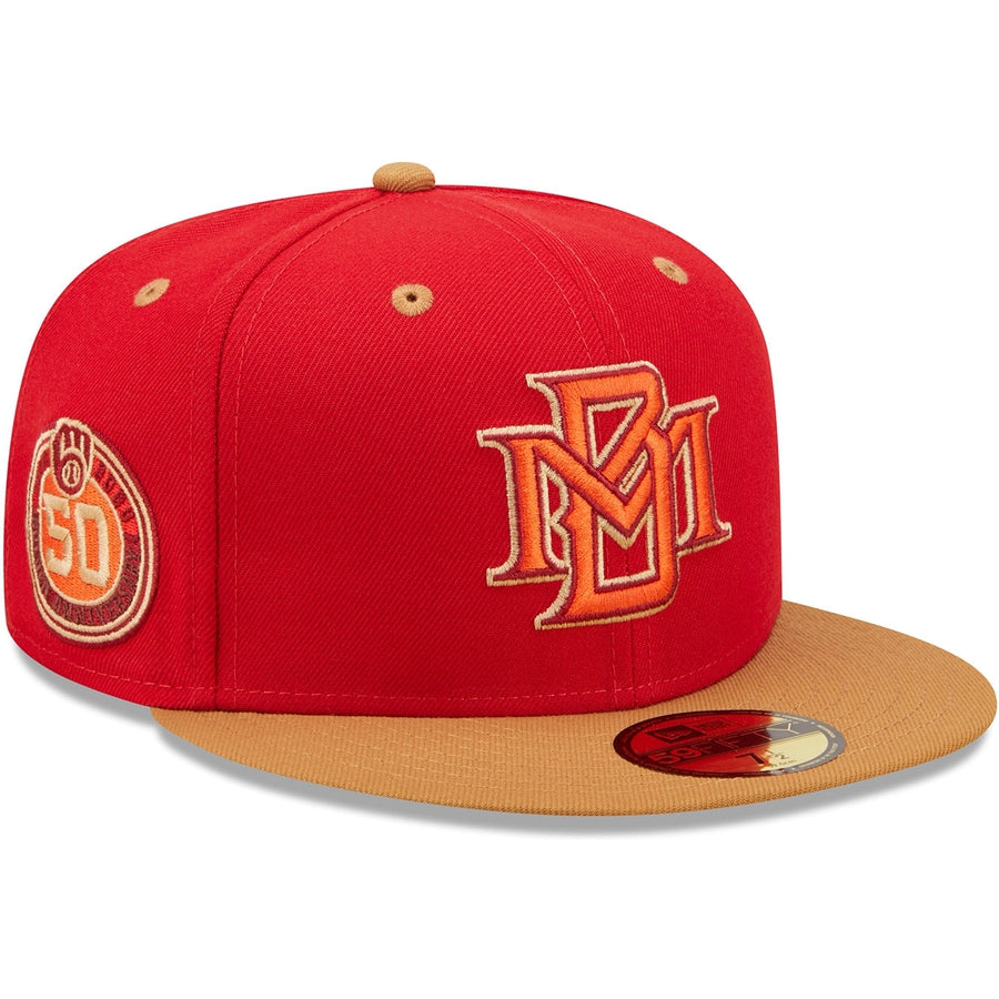 New Era x Lids HD  Milwaukee Braves Red Rock 2022 59FIFTY Fitted Cap