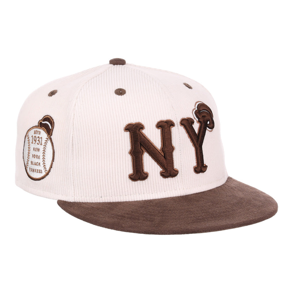 Ebbets New York Black Yankees NLB Sandbag Cord Fitted Hat