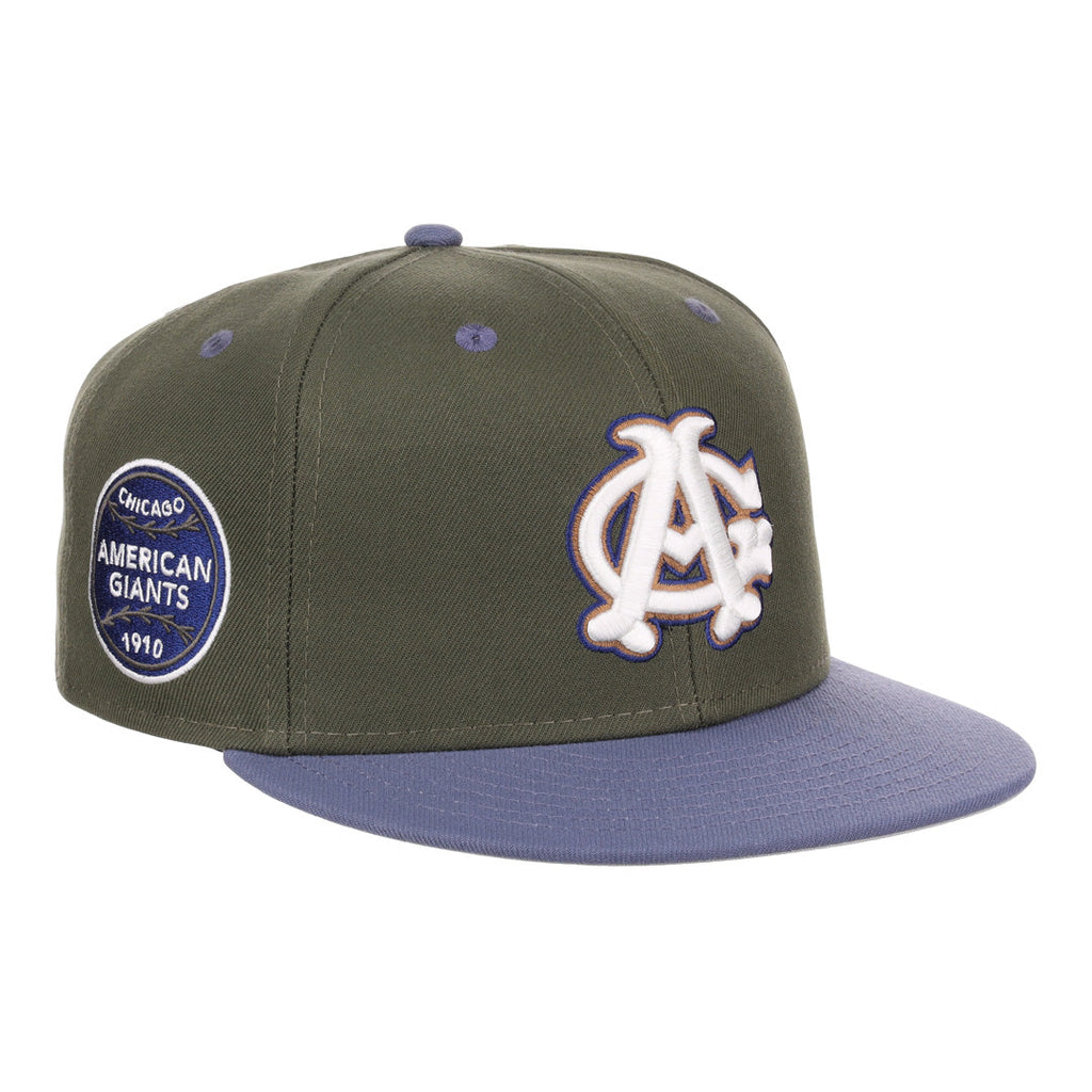 Ebbets Chicago American Giants NLB Mossy Slate Fitted Hat