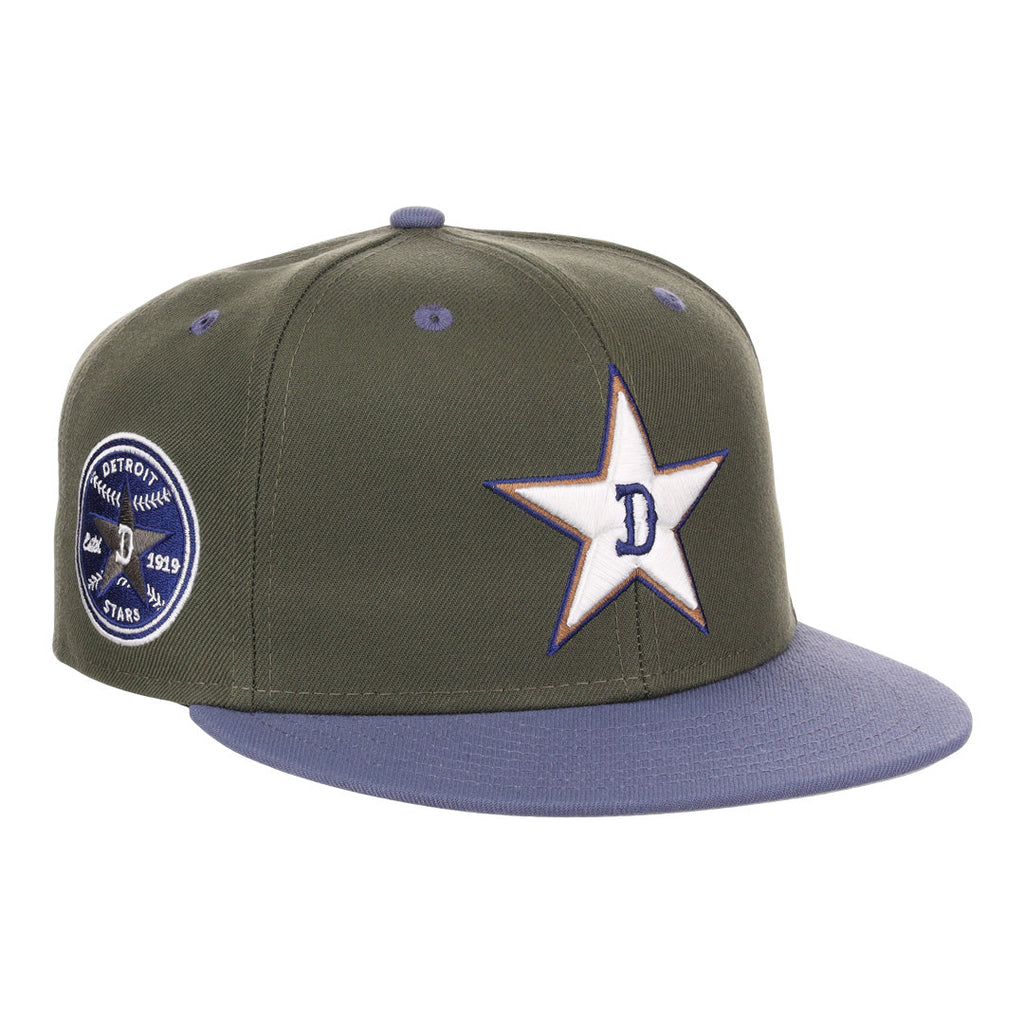 Ebbets Detroit Stars NLB Mossy Slate Fitted Hat