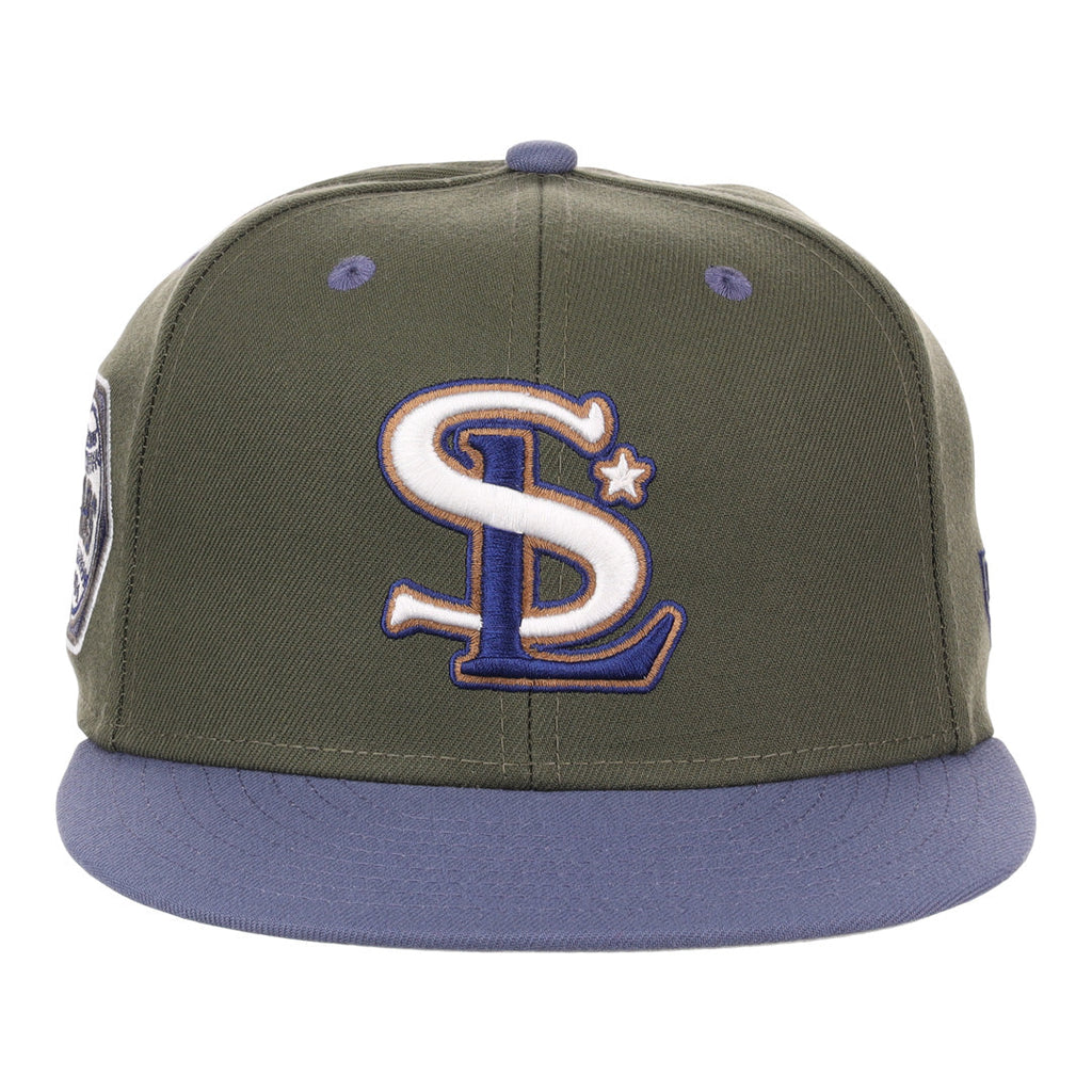 Ebbets St. Louis Stars NLB Mossy Slate Fitted Hat