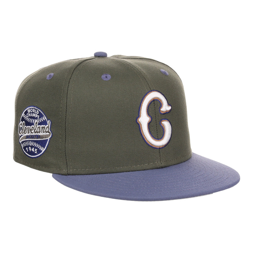 Ebbets Cleveland Buckeyes NLB Mossy Slate Fitted Hat