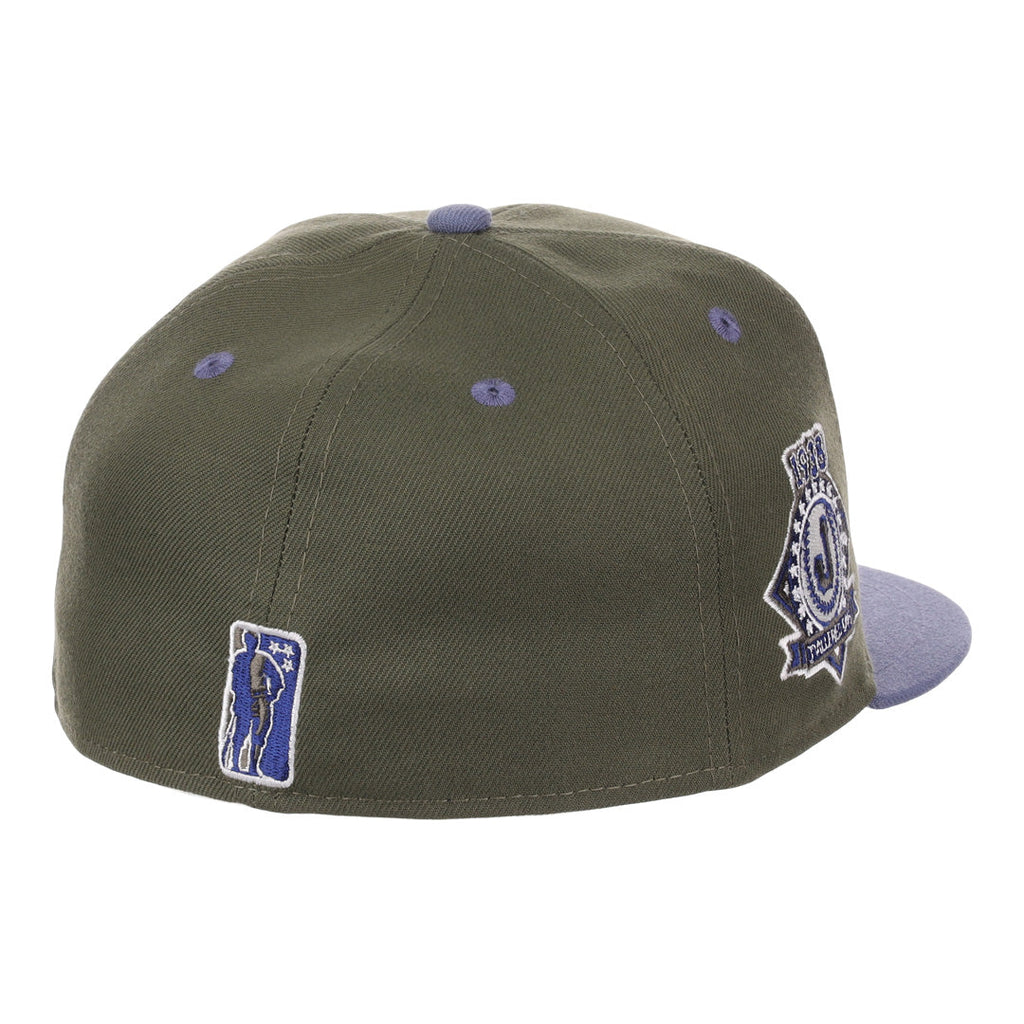 Ebbets Jax Red Caps NLB Mossy Slate Fitted Hat