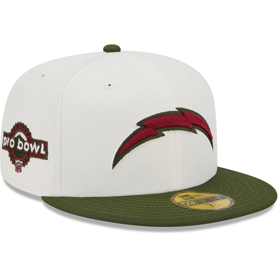 Lids HD x New Era Los Angeles Chargers NFL Olive Branch 2022 59FIFTY Fitted Cap