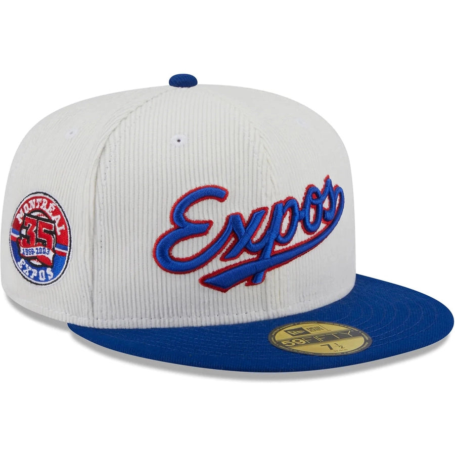New Era x Lids HD Montreal Expos Cord Script 2023 59FIFTY Fitted Cap