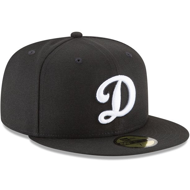 New Era Los Angeles Dodgers D Logo Black 59FIFTY Fitted Hat