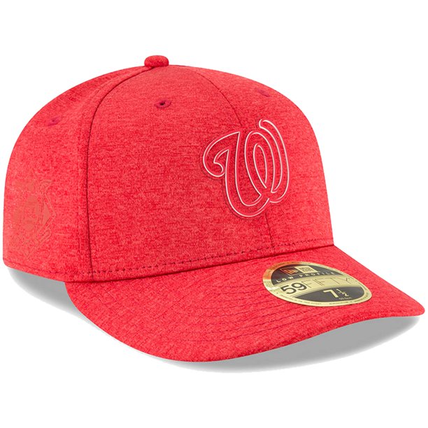 New Era Washington Nationals Red 2018 Clubhouse Collection Low Profile 59FIFTY Fitted Hat