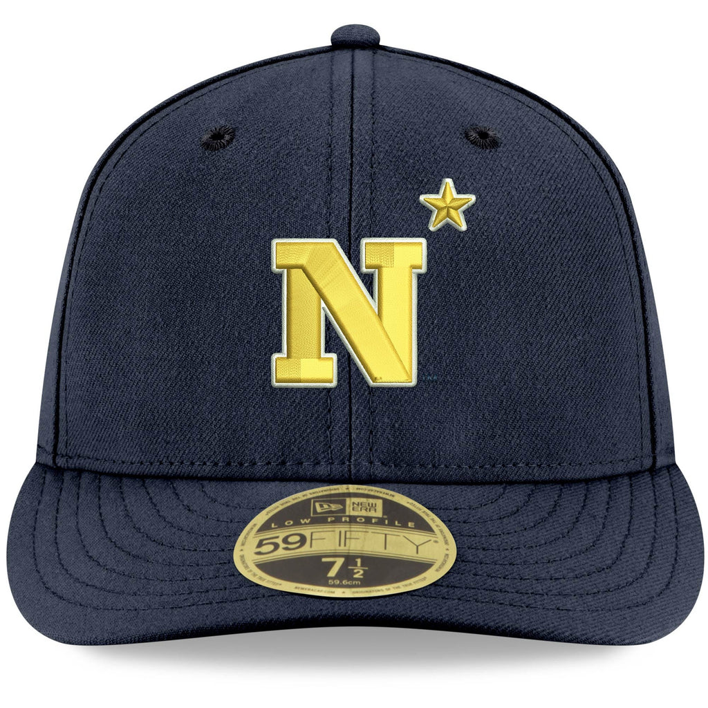 New Era Navy Midshipmen Navy Basic Low Profile 59FIFTY Fitted Hat