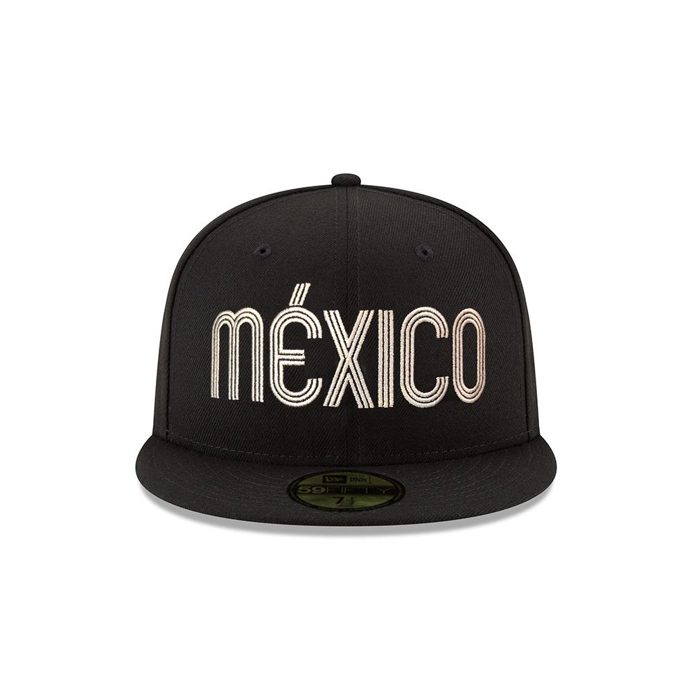 New Era México Script Black/White 59FIFTY Fitted Hat