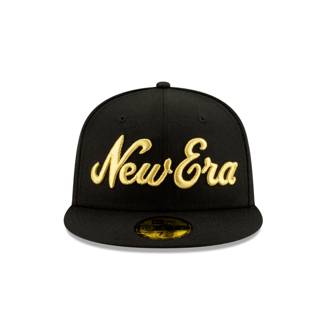 New Era Gold Script 59Fifty Fitted Hat