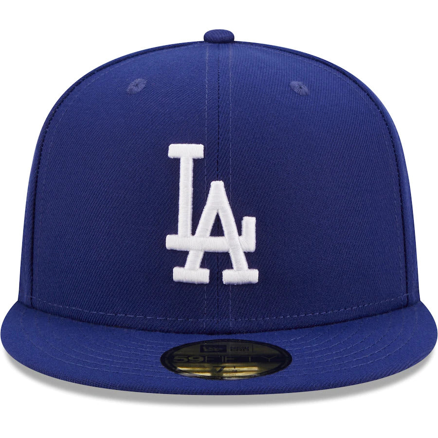 New Era Royal Los Angeles Dodgers Logo Side 59FIFTY Fitted Hat